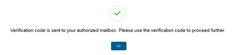 Broadcom verification message confirmation box